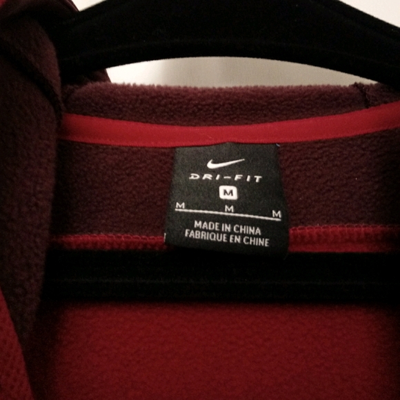 Nike Dri-Fit Color Block 1/4  Zip Fleece Hoodie Medium - Picture 5 of 8